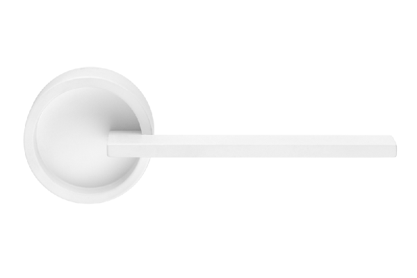 Ручки для межкомнатных дверей Ручка дверная Таймлэсс. Цвет Белый. Коллекция Таймлэсс. Фото. Ручки для дверей Ручка дверная Таймлэсс. Цвет Белый. Коллекция Таймлэсс. Картинка.