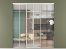 Перегородка Formato внутри проёма 3 створки