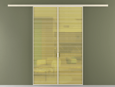 Перегородка Formato вдоль стены двустворчатая