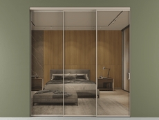 Перегородка Формато внутри проёма 3 створки с синхронным механизмом