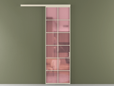 Перегородка Formato вдоль стены одностворчатая