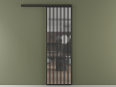 Перегородка Formato вдоль стены одностворчатая