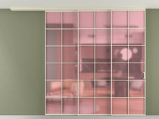 Перегородка Formato вдоль стены на потолок телескопик синхро 3