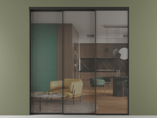 Перегородка Formato внутри проёма телескопик синхро 2