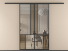 Перегородка Mosaic вдоль стены 2 створки