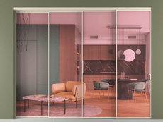 Перегородка Formato внутри проёма телескопик синхро 3