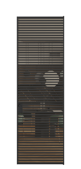 Дверь межкомнатная АЛПЛ040.06 Бронза триплекс ЧЕР. Цвет Алюминий Черный. Материал Алюминий. Коллекция Формато. Картинка.