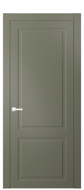 Дверь межкомнатная АКП 8002 МОТ Матовый оливковый тёмный. Цвет Матовый оливковый тёмный. Материал Гладкая эмаль. Коллекция Нео Классик. Картинка.