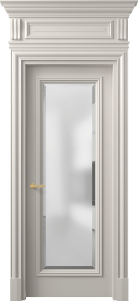 Дверь межкомнатная 7300 БОС САТ-Ф. Цвет Бук облачный серый. Материал Массив бука эмаль. Коллекция Антик. Картинка.