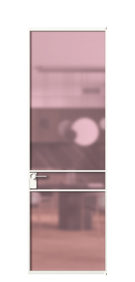 Дверь межкомнатная АЛПЛ040.02 САТ РОЗ БЕЛ. Цвет Алюминий Белый. Материал Алюминий. Коллекция Формато. Картинка.