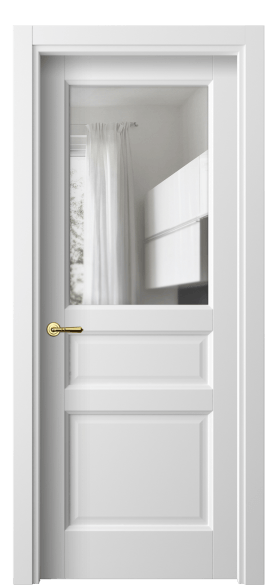 Межкомнатная дверь 1432 БШ Прозрачное стекло. Цвет Белый шёлк. Материал Ciplex ламинатин. Коллекция Galant. Фото. Дверь межкомнатная 1432 БШ Прозрачное стекло. Цвет Белый шёлк. Материал Ciplex ламинатин. Коллекция Galant. Картинка.